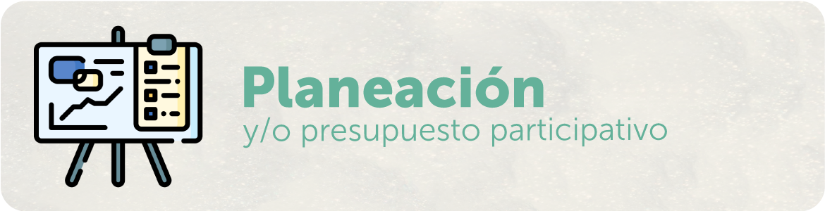 Banner Planeacion y/o presupuesto participativo